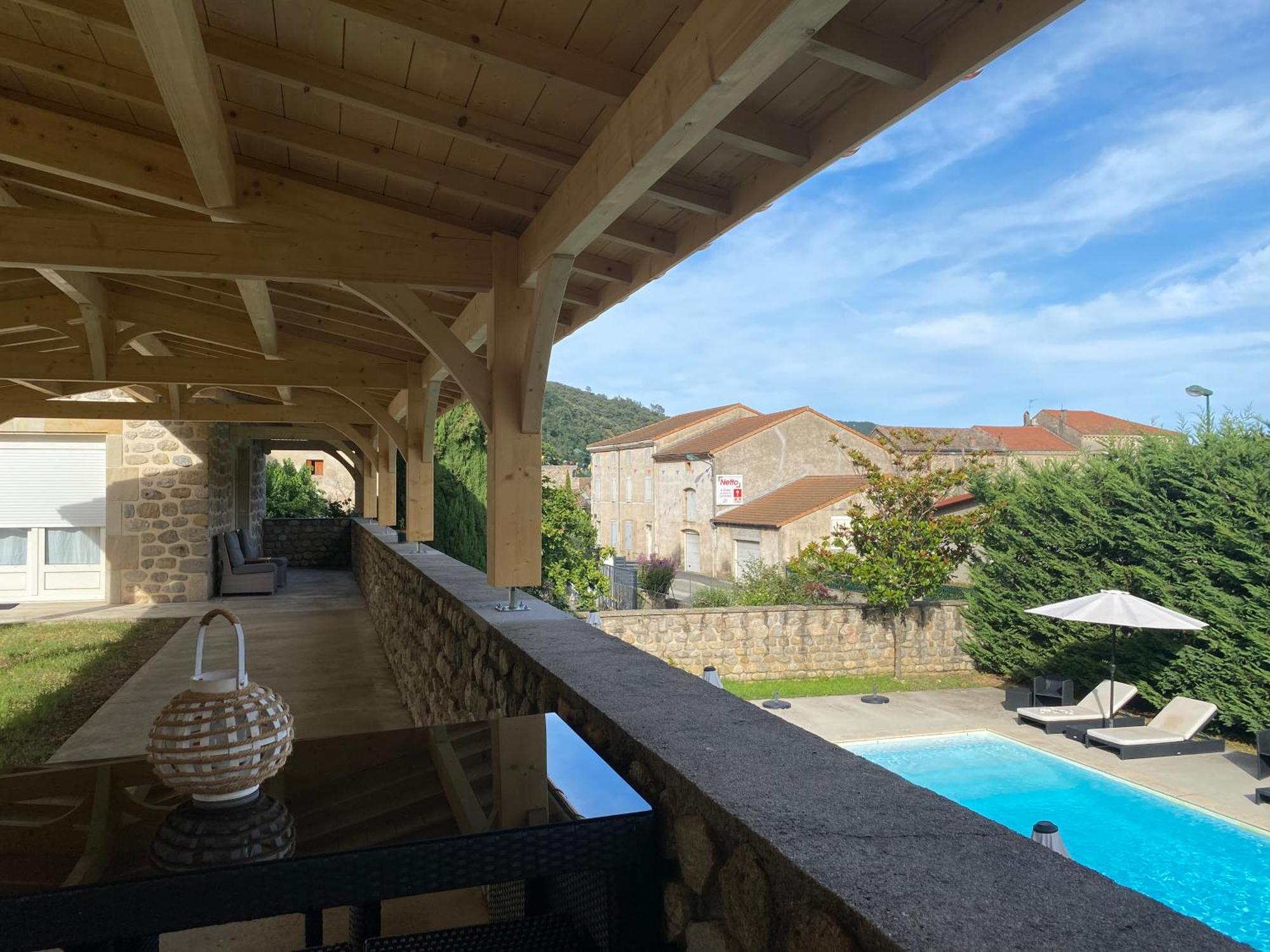 לינה וארוחת בוקר Saint-Fortunat-sur-Eyrieux Domaine Les Buis מראה חיצוני תמונה
